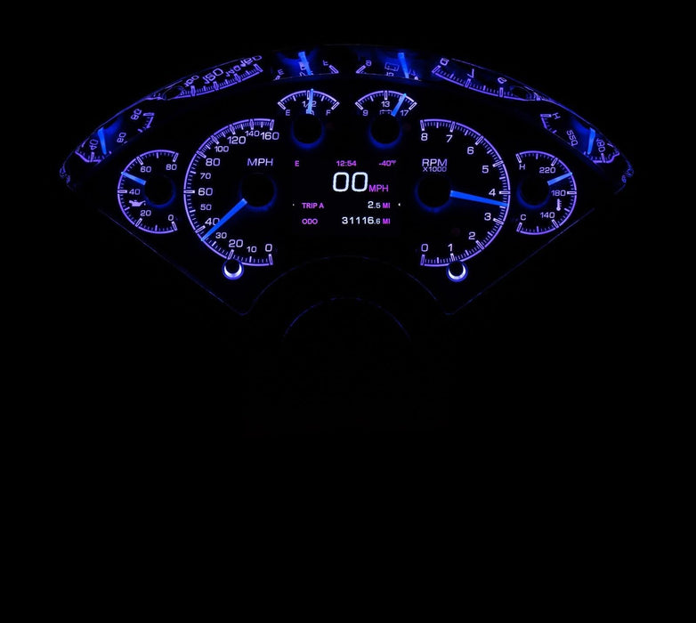 Dakota Digital Dakota Digital HDX Direct-Fit Analog Gauge Systems HDX-55C-K Autofit