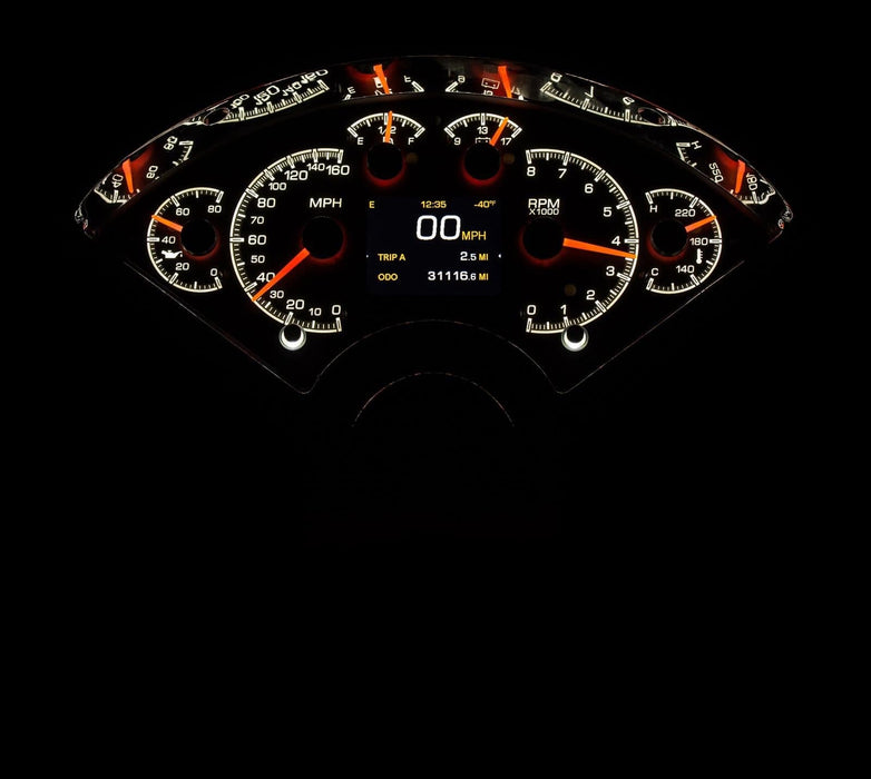 Dakota Digital Dakota Digital HDX Direct-Fit Analog Gauge Systems HDX-55C-K Autofit