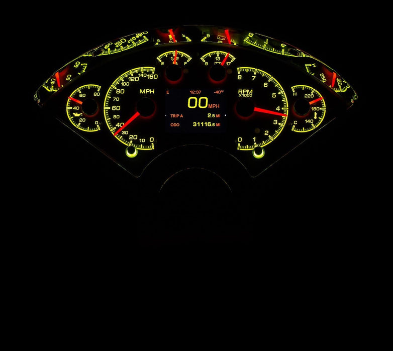 Dakota Digital Dakota Digital HDX Direct-Fit Analog Gauge Systems HDX-55C-K Autofit