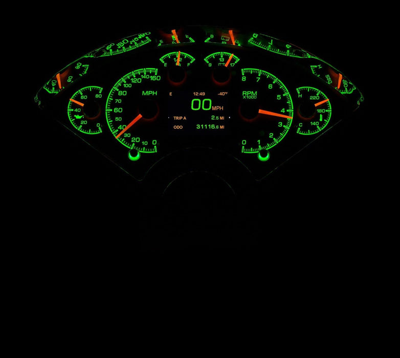 Dakota Digital Dakota Digital HDX Direct-Fit Analog Gauge Systems HDX-55C-K Autofit