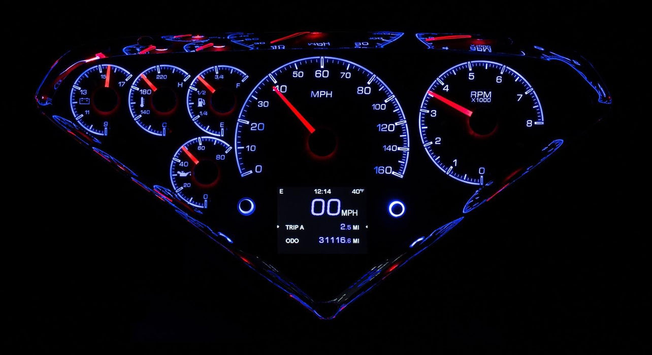 Dakota Digital Dakota Digital HDX Direct-Fit Analog Gauge Systems HDX-55C-PU-S Autofit