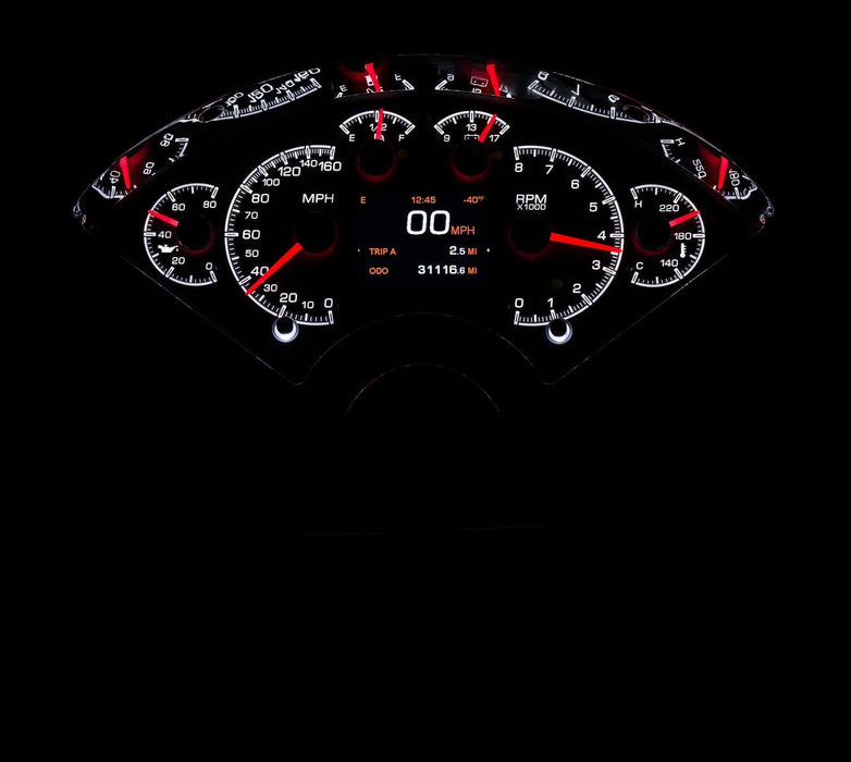 Dakota Digital Dakota Digital HDX Direct-Fit Analog Gauge Systems HDX-55C-S Autofit