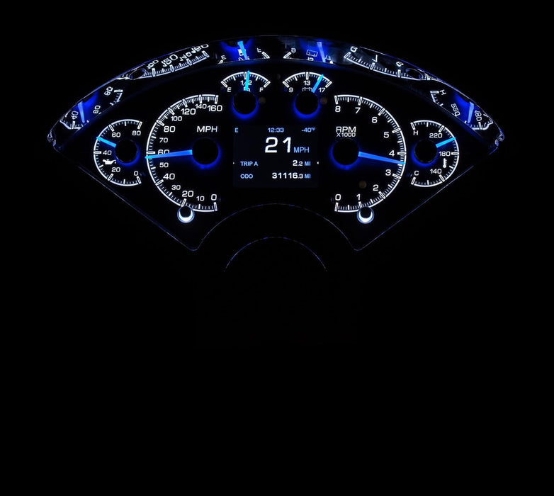 Dakota Digital Dakota Digital HDX Direct-Fit Analog Gauge Systems HDX-55C-S Autofit