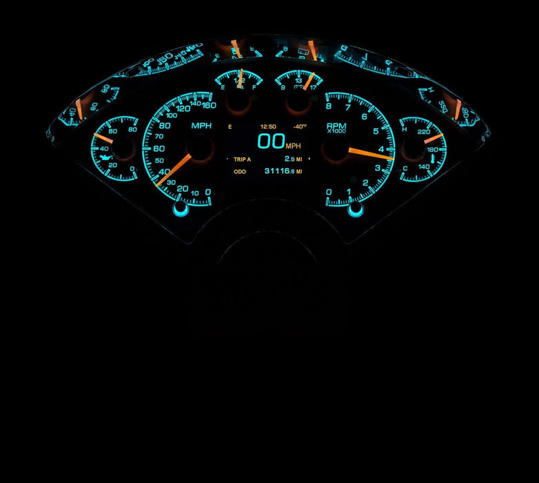 Dakota Digital Dakota Digital HDX Direct-Fit Analog Gauge Systems HDX-55C-S Autofit