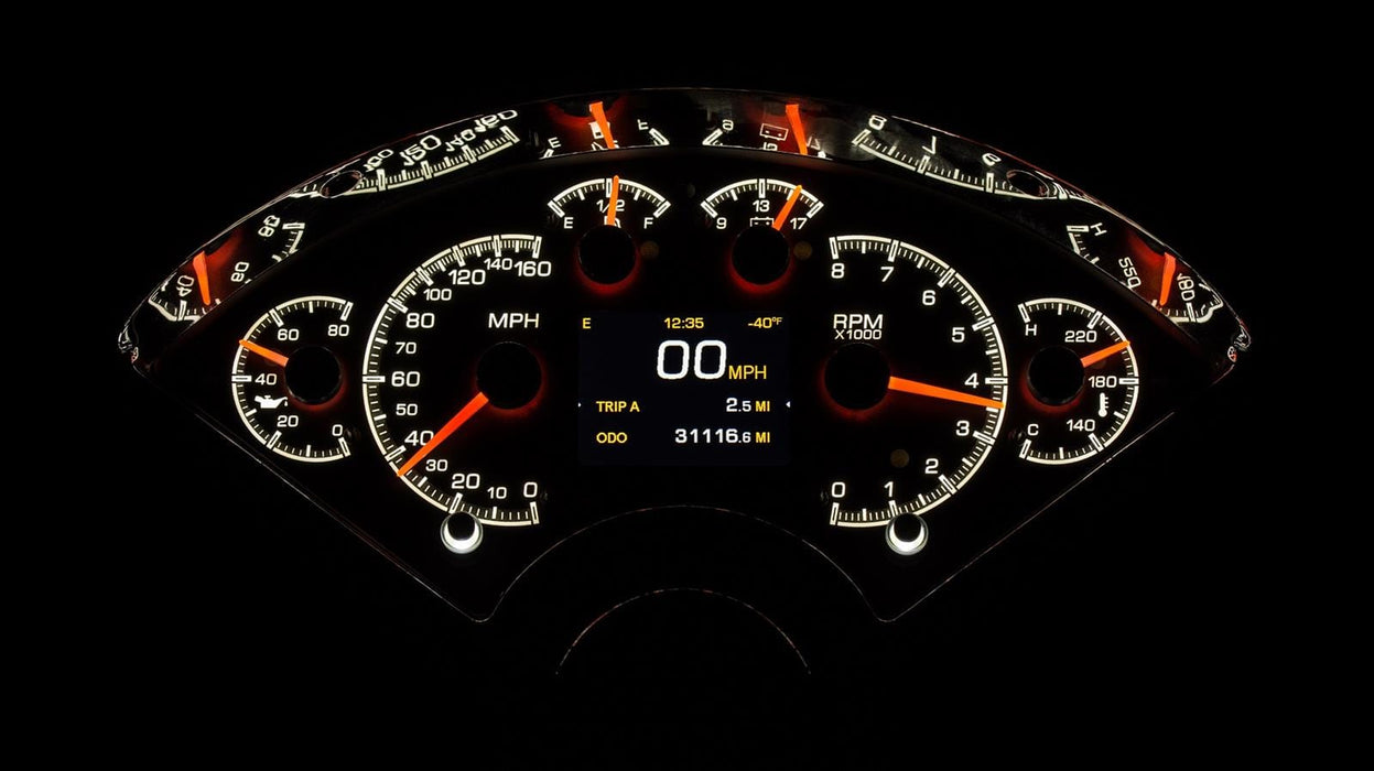 Dakota Digital Dakota Digital HDX Direct-Fit Analog Gauge Systems HDX-55C-S Autofit