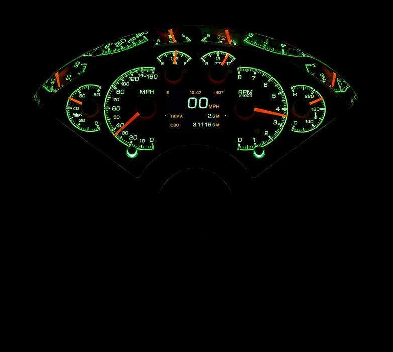 Dakota Digital Dakota Digital HDX Direct-Fit Analog Gauge Systems HDX-55C-S Autofit