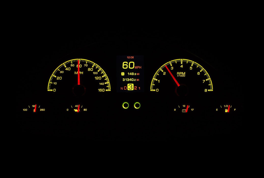 Dakota Digital Dakota Digital HDX Direct-Fit Analog Gauge Systems HDX-56F-PU-S Autofit