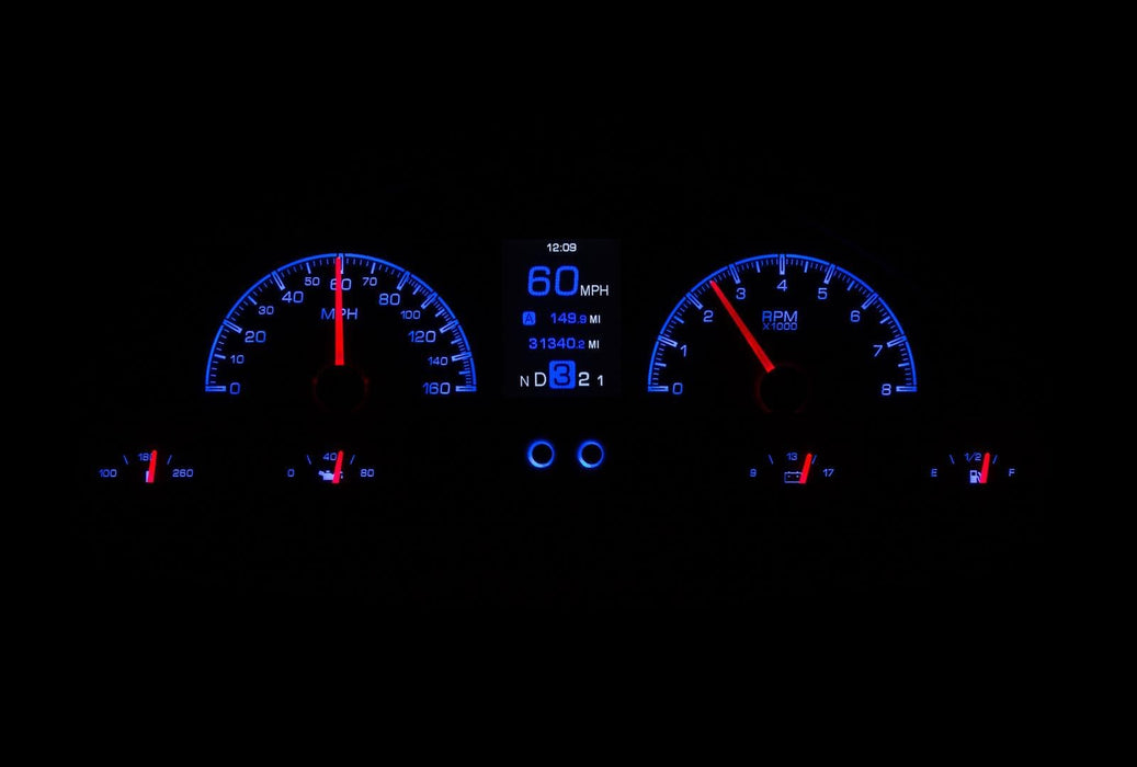Dakota Digital Dakota Digital HDX Direct-Fit Analog Gauge Systems HDX-56F-PU-S Autofit