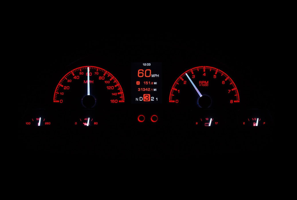Dakota Digital Dakota Digital HDX Direct-Fit Analog Gauge Systems HDX-56F-PU-S Autofit