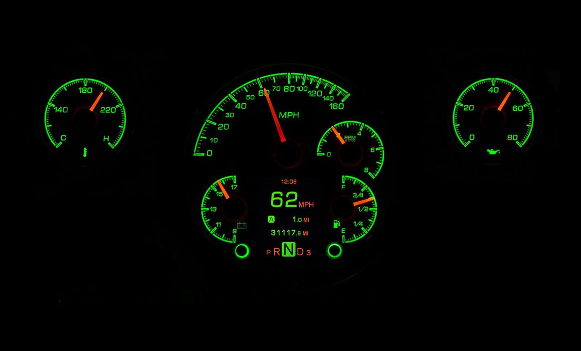 Dakota Digital Dakota Digital HDX Direct-Fit Analog Gauge Systems HDX-57C-K Autofit