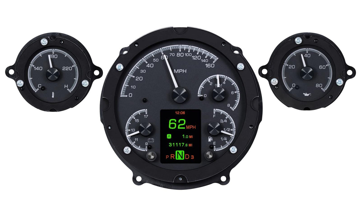 Dakota Digital Dakota Digital HDX Direct-Fit Analog Gauge Systems HDX-57C-K Autofit