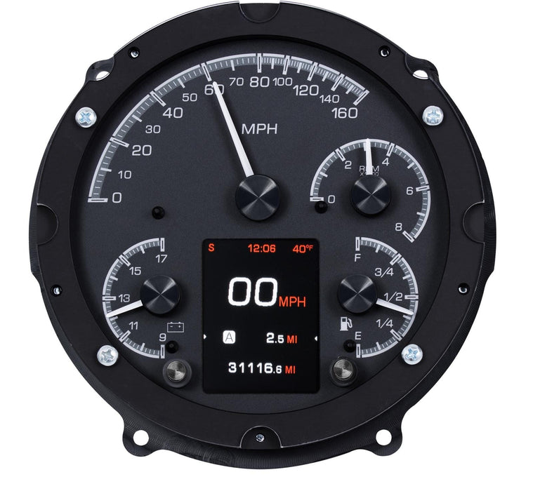 Dakota Digital Dakota Digital HDX Direct-Fit Analog Gauge Systems HDX-57C-K Autofit
