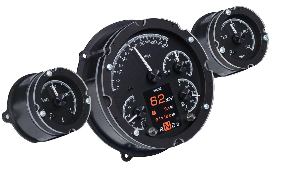 Dakota Digital Dakota Digital HDX Direct-Fit Analog Gauge Systems HDX-57C-K Autofit