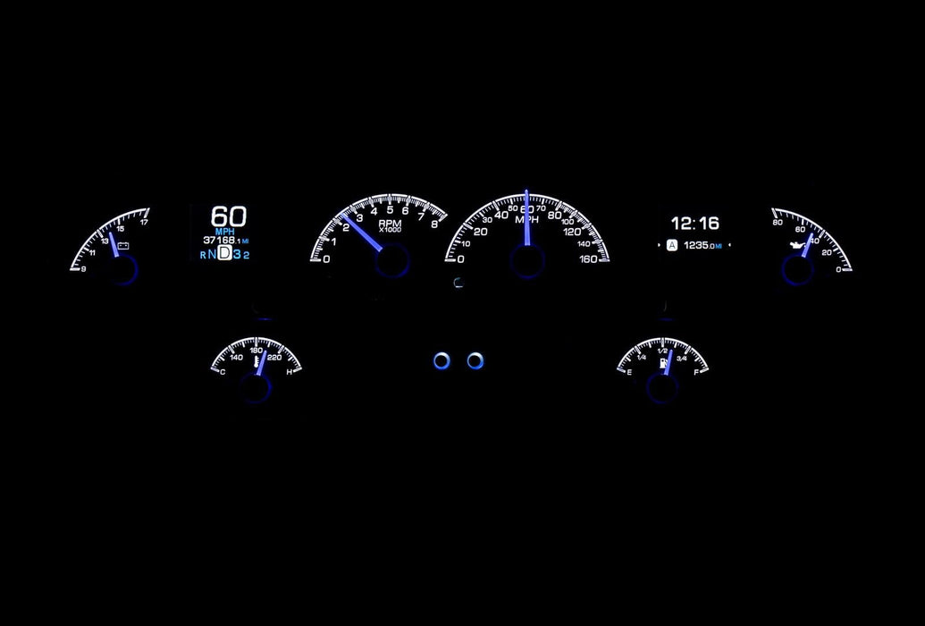 Dakota Digital Dakota Digital HDX Direct-Fit Analog Gauge Systems HDX-58C-IMP-S Autofit