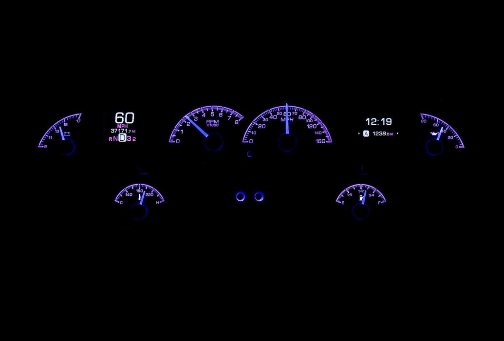 Dakota Digital Dakota Digital HDX Direct-Fit Analog Gauge Systems HDX-58C-IMP-S Autofit