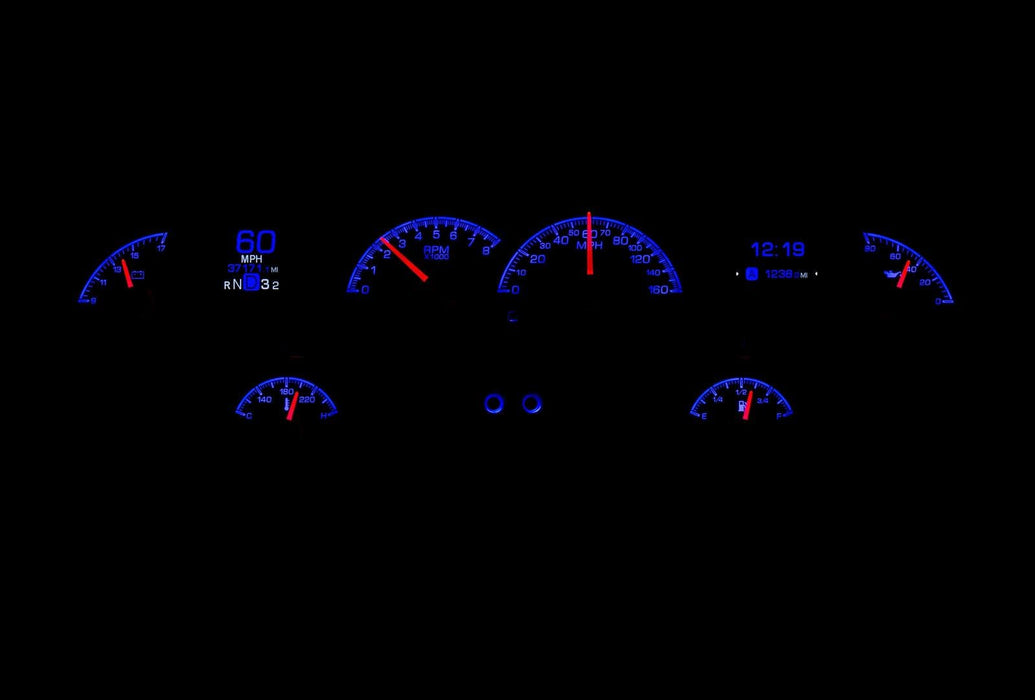 Dakota Digital Dakota Digital HDX Direct-Fit Analog Gauge Systems HDX-58C-IMP-S Autofit