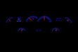 Dakota Digital Dakota Digital HDX Direct-Fit Analog Gauge Systems HDX-58C-IMP-S Autofit