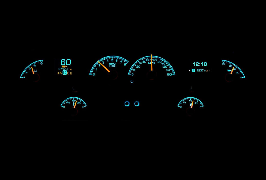 Dakota Digital Dakota Digital HDX Direct-Fit Analog Gauge Systems HDX-58C-IMP-S Autofit