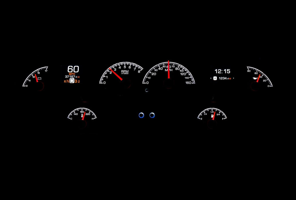 Dakota Digital Dakota Digital HDX Direct-Fit Analog Gauge Systems HDX-58C-IMP-S Autofit