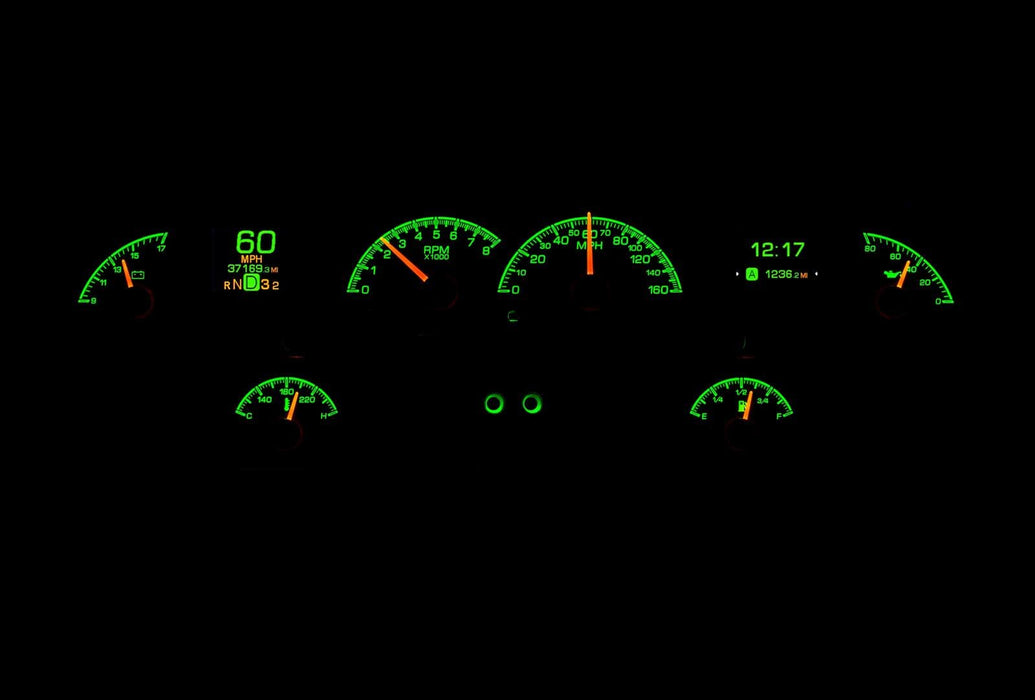 Dakota Digital Dakota Digital HDX Direct-Fit Analog Gauge Systems HDX-58C-IMP-S Autofit