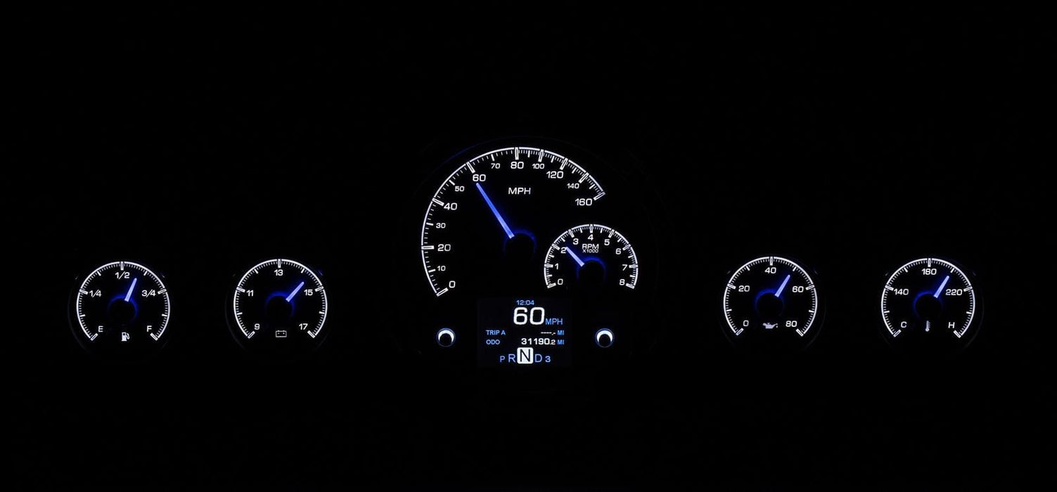 Dakota Digital Dakota Digital HDX Direct-Fit Analog Gauge Systems HDX-59C-IMP-K Autofit