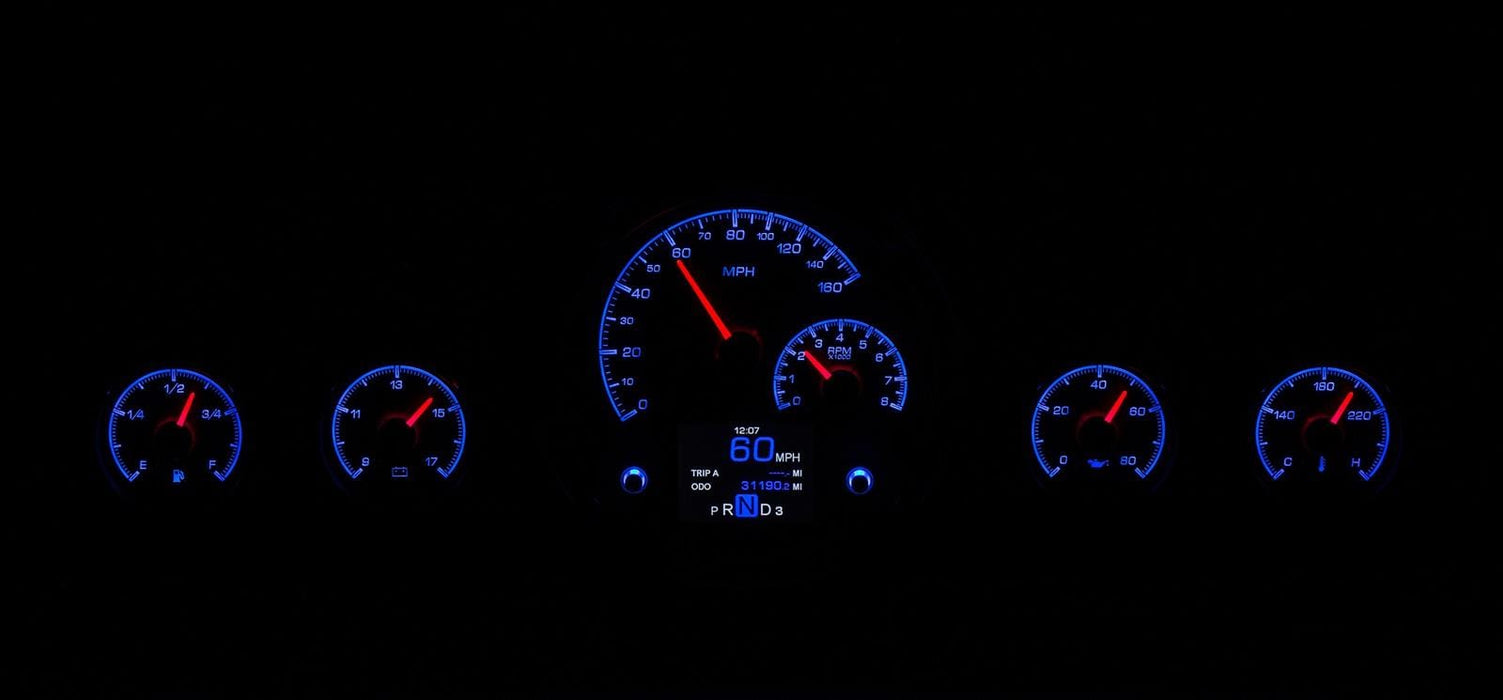 Dakota Digital Dakota Digital HDX Direct-Fit Analog Gauge Systems HDX-59C-IMP-S Autofit