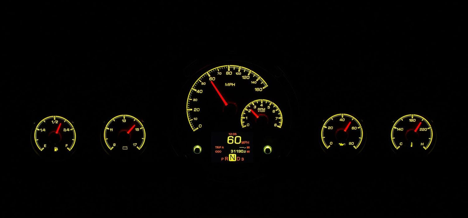 Dakota Digital Dakota Digital HDX Direct-Fit Analog Gauge Systems HDX-59C-IMP-S Autofit