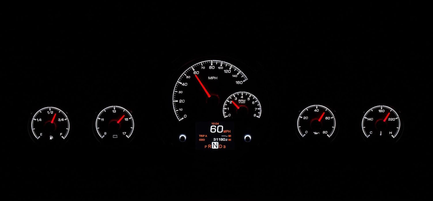 Dakota Digital Dakota Digital HDX Direct-Fit Analog Gauge Systems HDX-59C-IMP-S Autofit