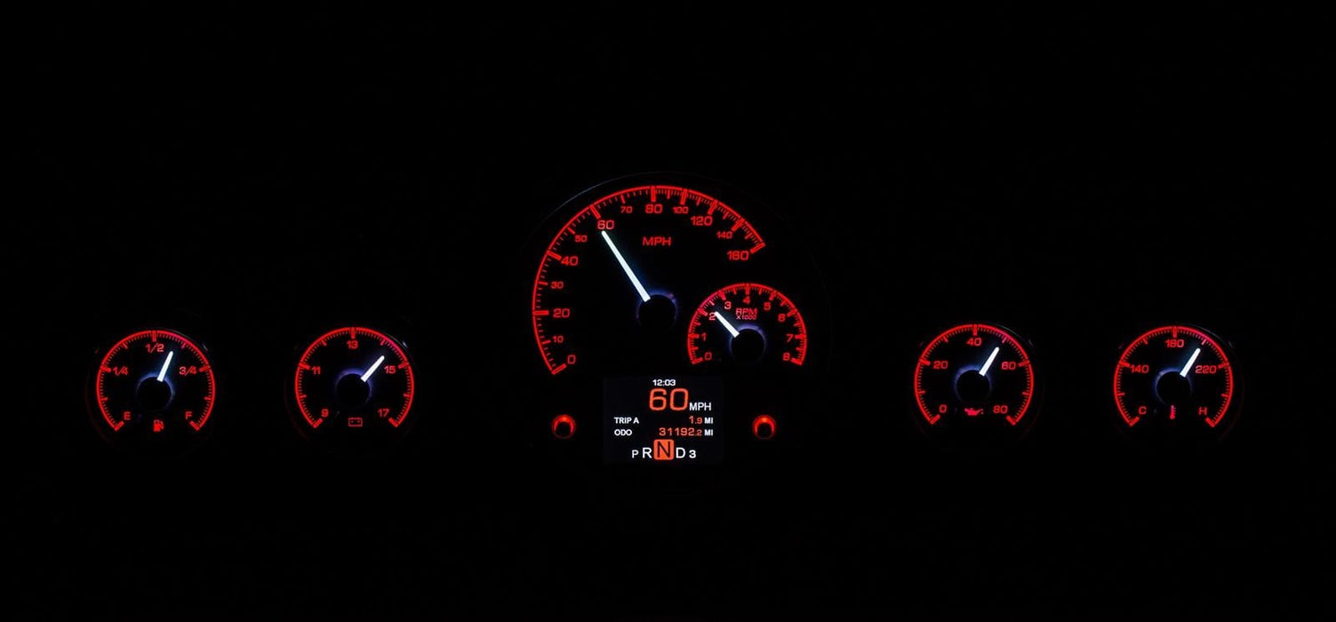 Dakota Digital Dakota Digital HDX Direct-Fit Analog Gauge Systems HDX-59C-IMP-S Autofit