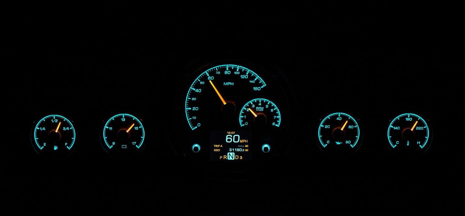 Dakota Digital Dakota Digital HDX Direct-Fit Analog Gauge Systems HDX-59C-IMP-S Autofit