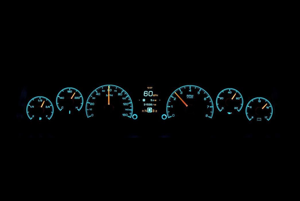 Dakota Digital Dakota Digital HDX Direct-Fit Analog Gauge Systems HDX-60C-PU-K Autofit