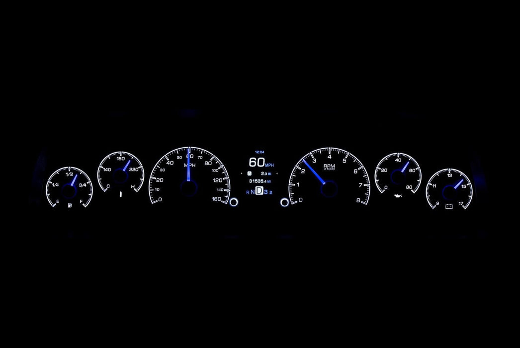 Dakota Digital Dakota Digital HDX Direct-Fit Analog Gauge Systems HDX-60C-PU-S Autofit