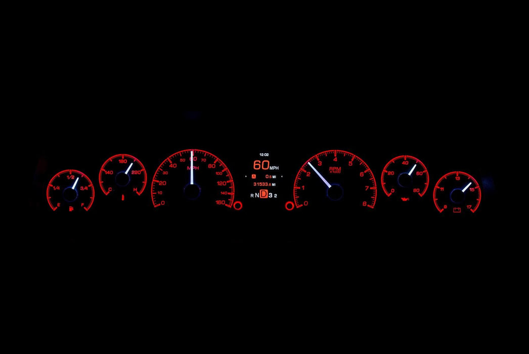 Dakota Digital Dakota Digital HDX Direct-Fit Analog Gauge Systems HDX-60C-PU-S Autofit