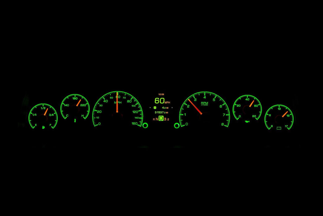 Dakota Digital Dakota Digital HDX Direct-Fit Analog Gauge Systems HDX-60C-PU-S Autofit