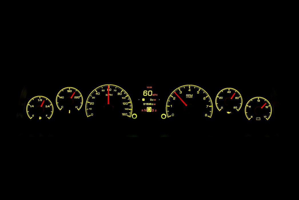 Dakota Digital Dakota Digital HDX Direct-Fit Analog Gauge Systems HDX-60C-PU-S Autofit