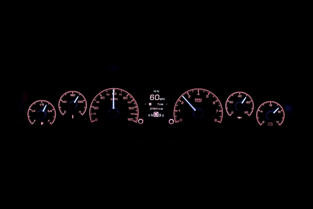 Dakota Digital Dakota Digital HDX Direct-Fit Analog Gauge Systems HDX-60C-PU-S Autofit