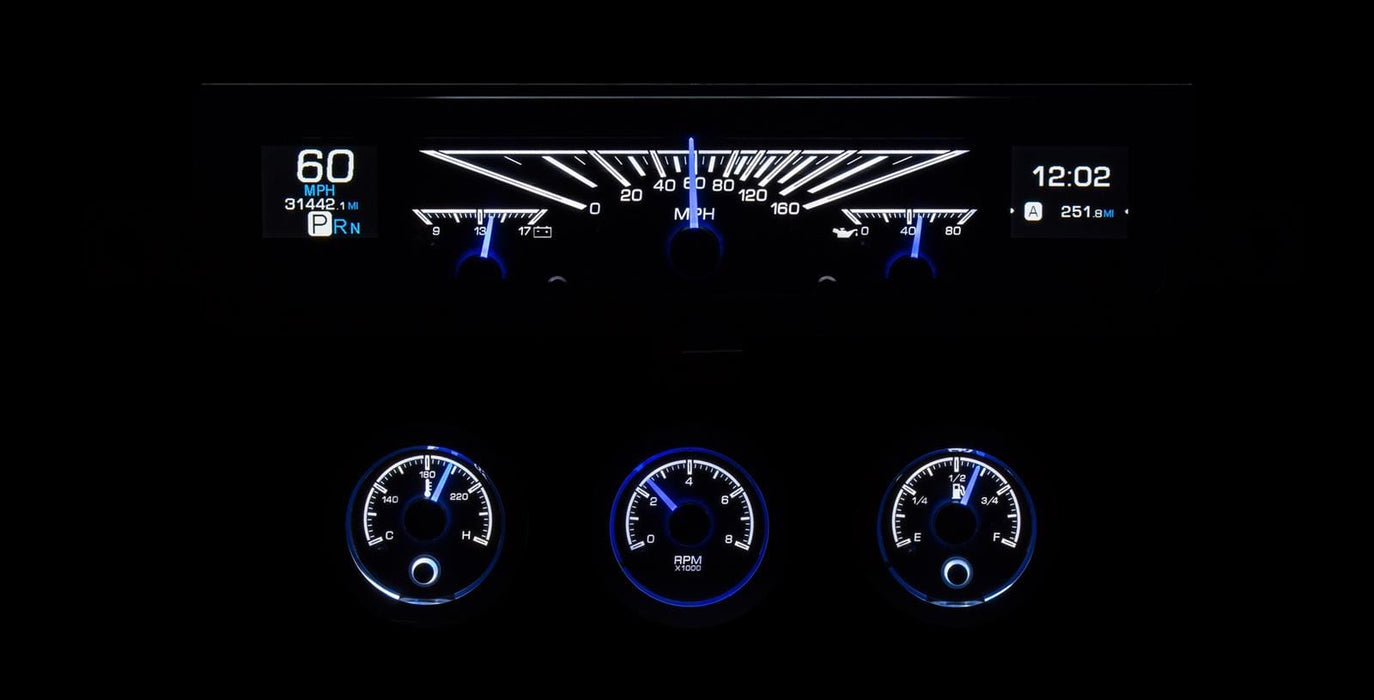 Dakota Digital Dakota Digital HDX Direct-Fit Analog Gauge Systems HDX-61C-IMP-K Autofit