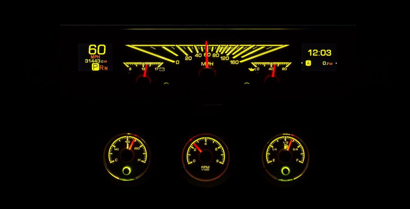 Dakota Digital Dakota Digital HDX Direct-Fit Analog Gauge Systems HDX-61C-IMP-K Autofit