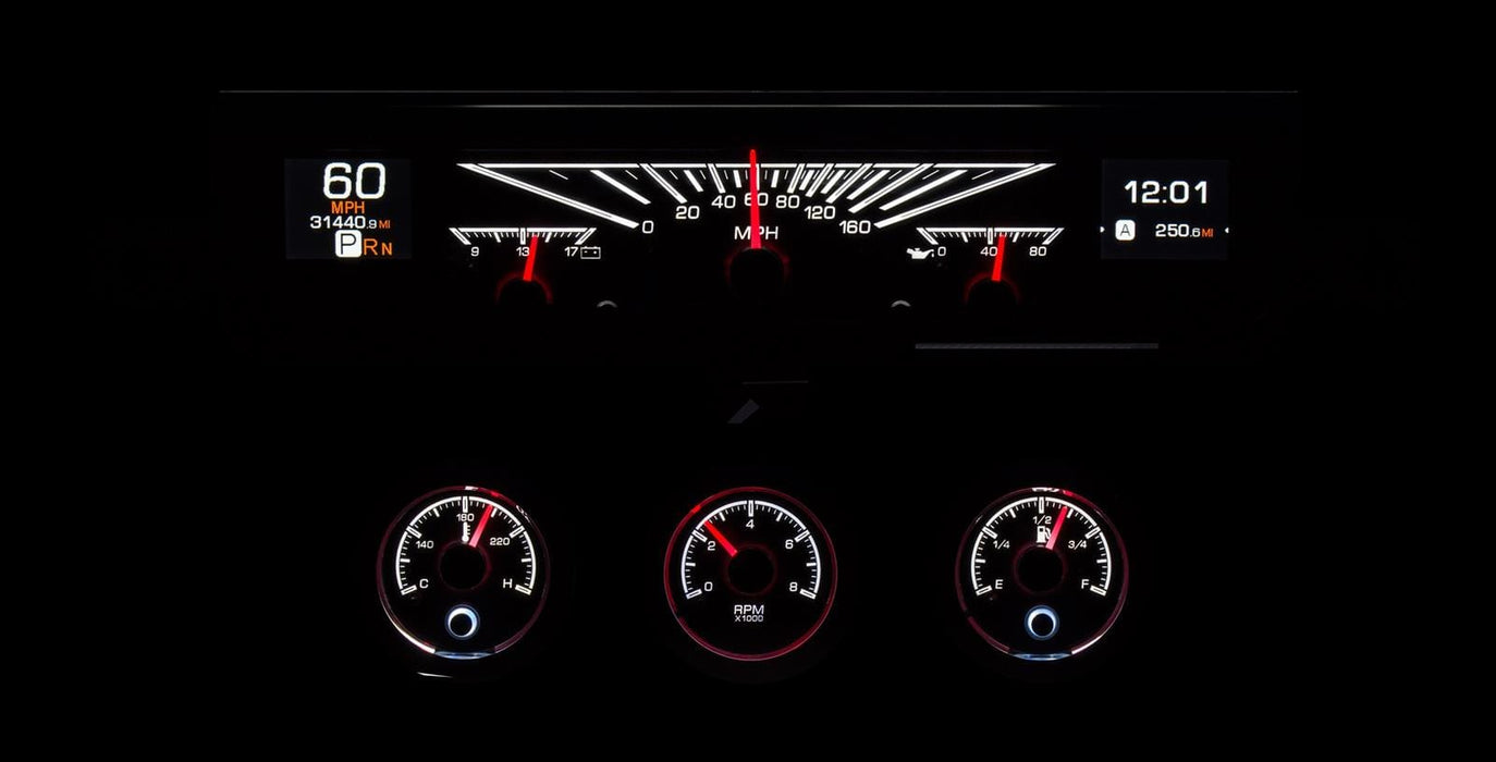Dakota Digital Dakota Digital HDX Direct-Fit Analog Gauge Systems HDX-61C-IMP-S Autofit