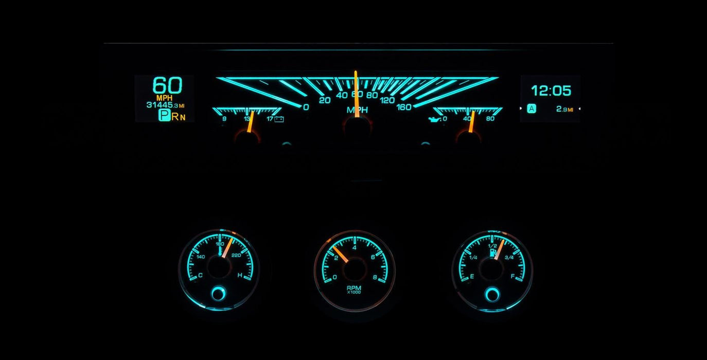 Dakota Digital Dakota Digital HDX Direct-Fit Analog Gauge Systems HDX-61C-IMP-S Autofit