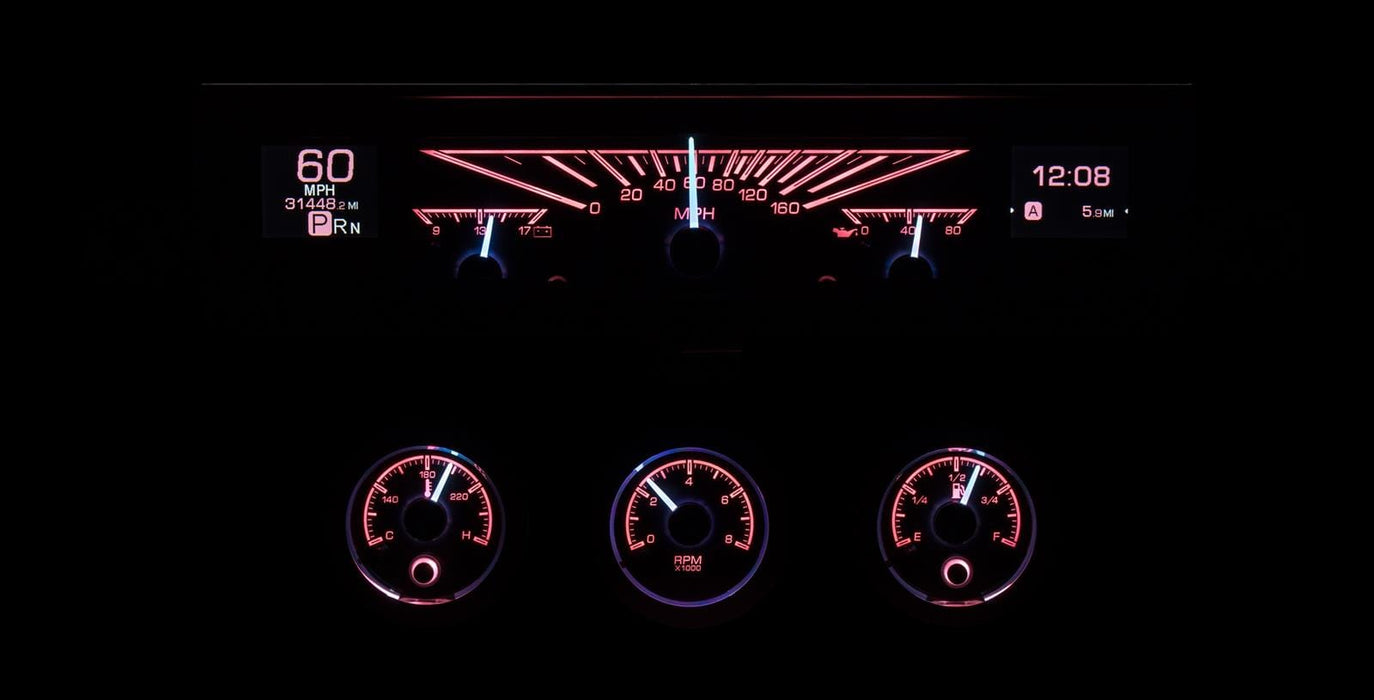 Dakota Digital Dakota Digital HDX Direct-Fit Analog Gauge Systems HDX-61C-IMP-S Autofit