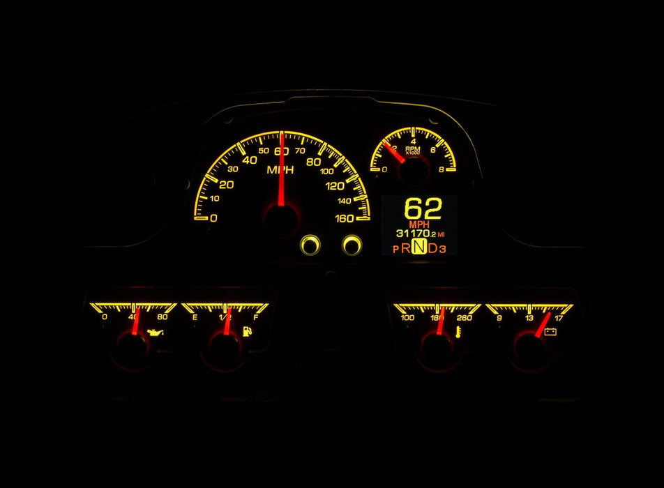 Dakota Digital Dakota Digital HDX Direct-Fit Analog Gauge Systems HDX-62T-FJ-K Autofit