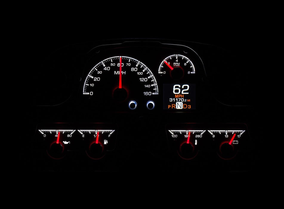 Dakota Digital Dakota Digital HDX Direct-Fit Analog Gauge Systems HDX-62T-FJ-K Autofit