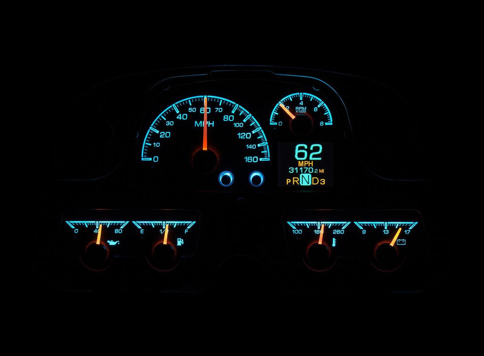 Dakota Digital Dakota Digital HDX Direct-Fit Analog Gauge Systems HDX-62T-FJ-S Autofit