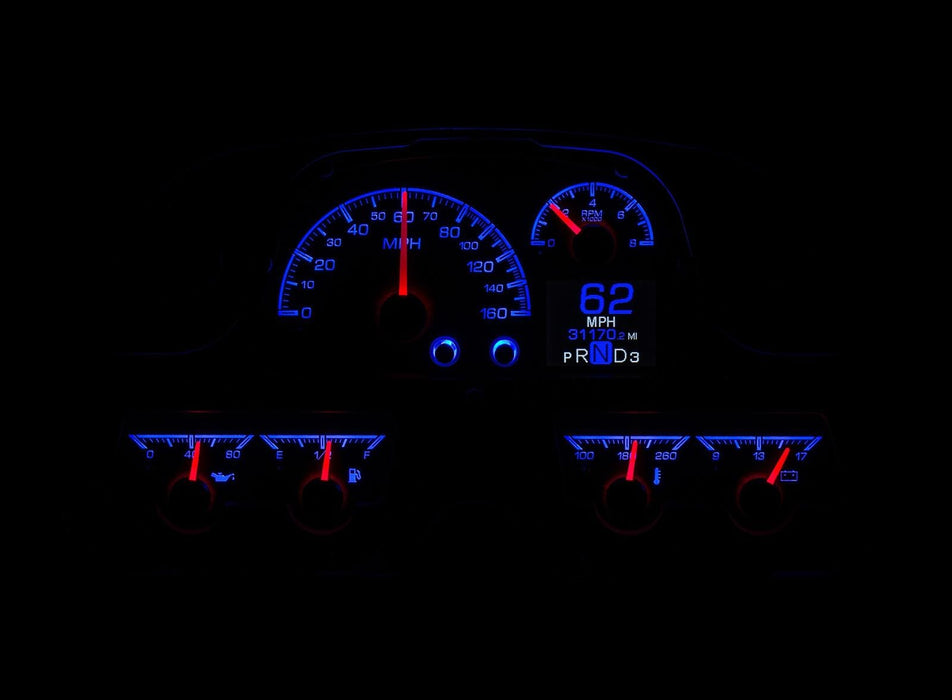 Dakota Digital Dakota Digital HDX Direct-Fit Analog Gauge Systems HDX-62T-FJ-S Autofit