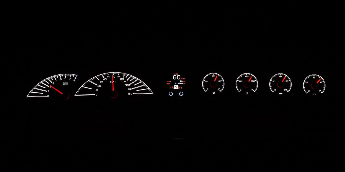 Dakota Digital Dakota Digital HDX Direct-Fit Analog Gauge Systems HDX-63C-IMP-K Autofit
