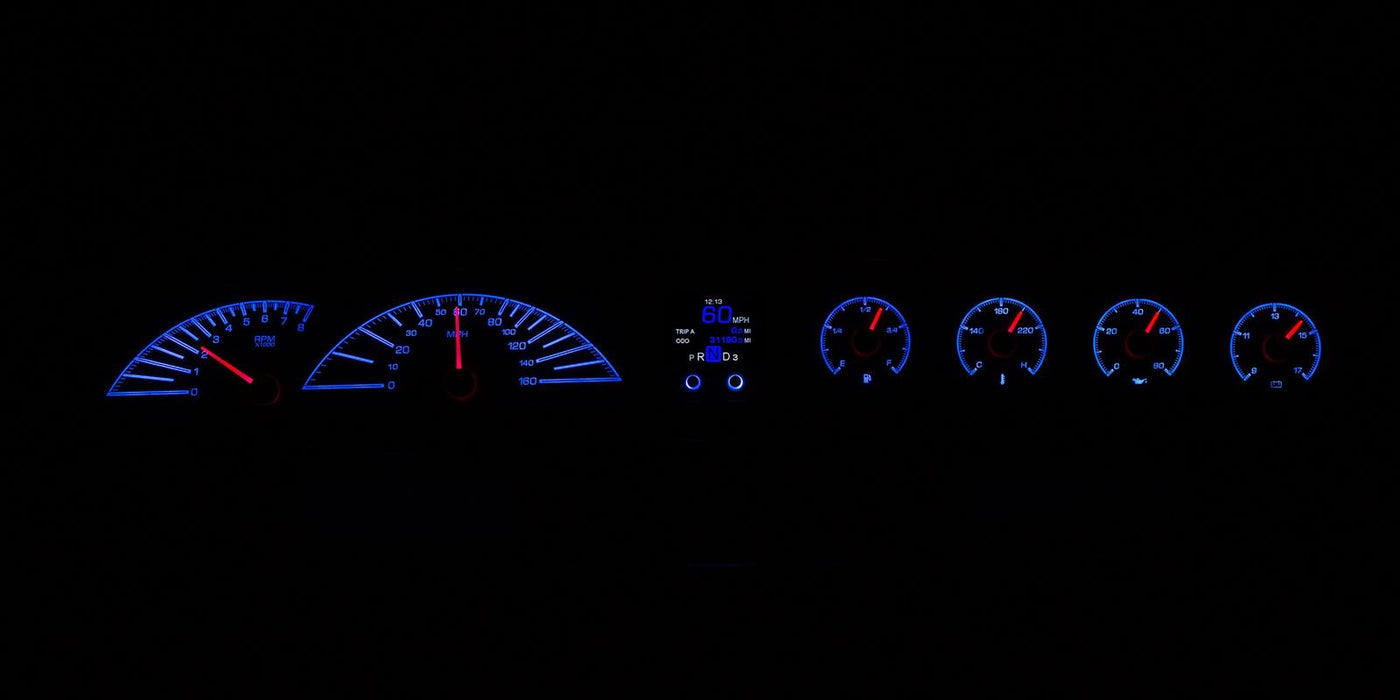Dakota Digital Dakota Digital HDX Direct-Fit Analog Gauge Systems HDX-63C-IMP-S Autofit