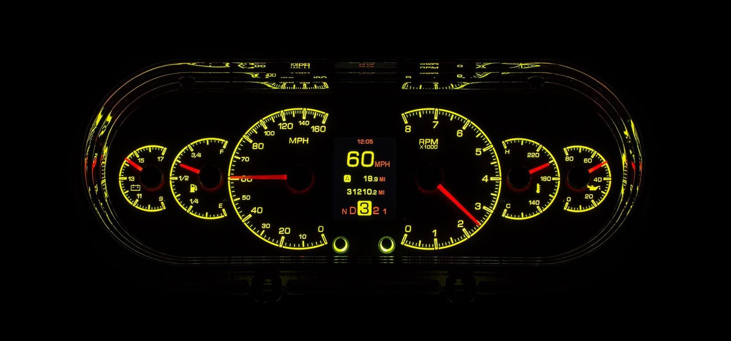 Dakota Digital Dakota Digital HDX Direct-Fit Analog Gauge Systems HDX-63C-NOV-K Autofit