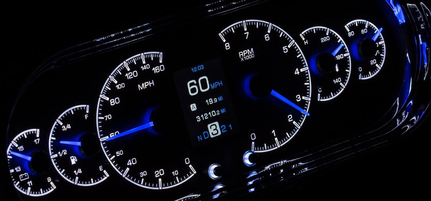 Dakota Digital Dakota Digital HDX Direct-Fit Analog Gauge Systems HDX-63C-NOV-K Autofit