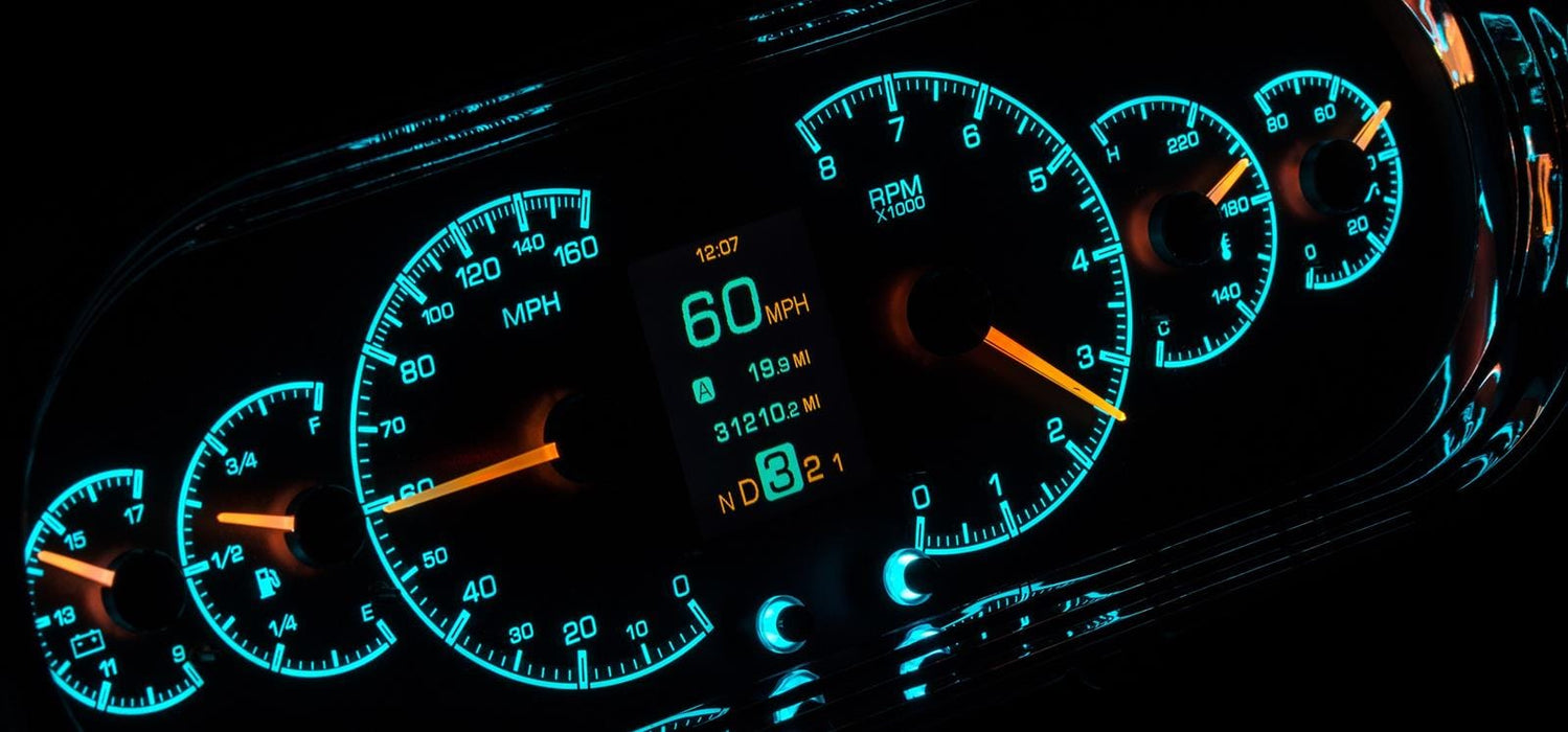 Dakota Digital Dakota Digital HDX Direct-Fit Analog Gauge Systems HDX-63C-NOV-S Autofit